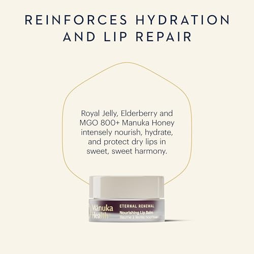 Manuka Health Nourishing Lip Balm With Manuka Honey Royal Jelly and Elderberry / 10 Ml