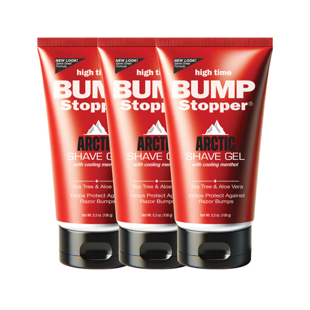 High Time Bump Stopper Arctic Shaving Gel Cooling With Menthol Tea Tree and 5.3 Oz