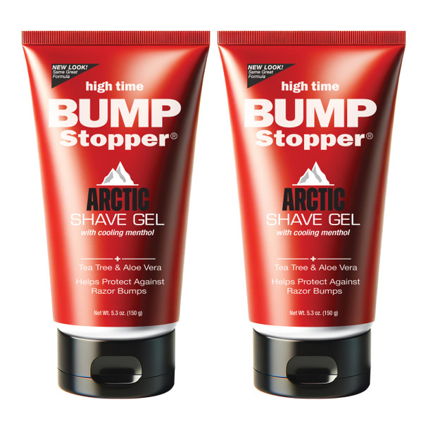 High Time Bump Stopper Arctic Shaving Gel Cooling With Menthol Tea Tree and 5.3 Oz