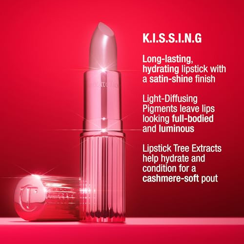Charlotte Tilbury Icon Baby Lip Duo Kit Mini K.I.S.S.I.N.G Satin Shimmer Lipstick and