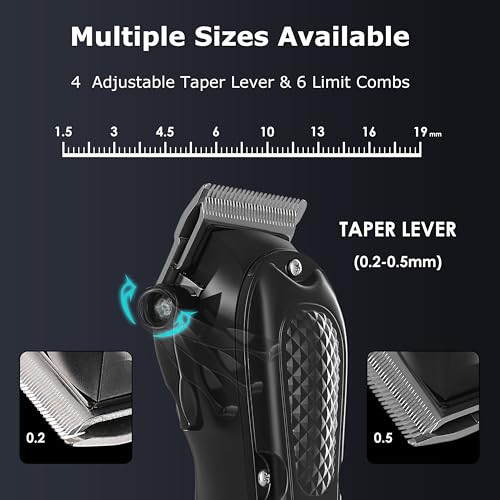 Kemei Professional Hair Clippers For Men Cordless and Corded Barber Hair Cutting