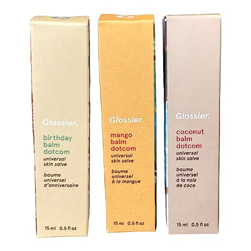 Glossier Balm Dotcom Trio Mango Birthday Coconut Size: / 0.5 Fl Oz
