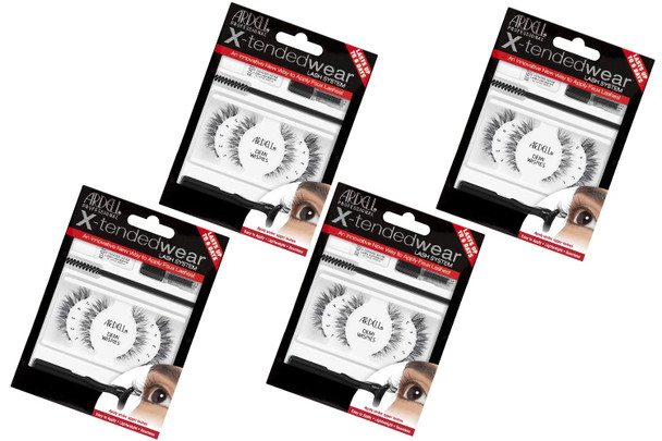 Ardell Individual Lashes XTended Wear 105 LongLasting Diy Lash Clusters Eyelash Extensions 4 Pack