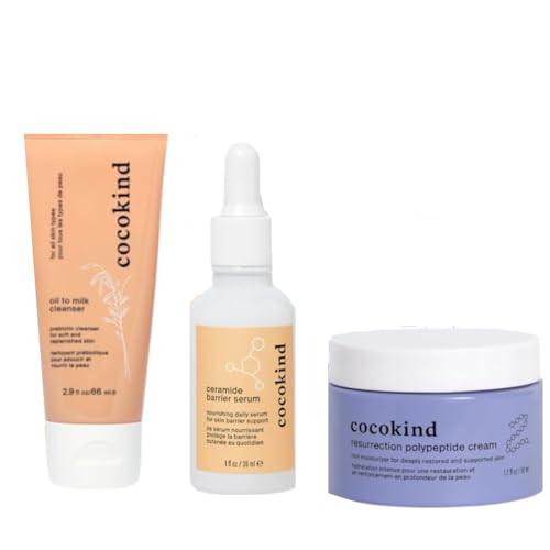 Cocokind Daily Routine Oil To Milk Cleanser Ceramide Barrier Serum And Resurrection