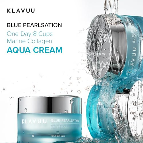 Klavuu Blue Pearlsation One Day 8 Cups Aqua Cream Cooling Effect and 1.69 Floz
