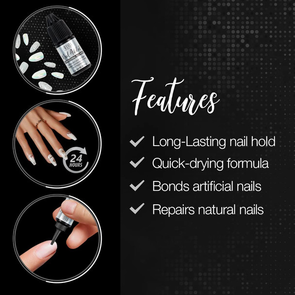 Ardell Professional Nail Addict Superior Hold Nail Glue LongLasting Adhesive For Fake 5G