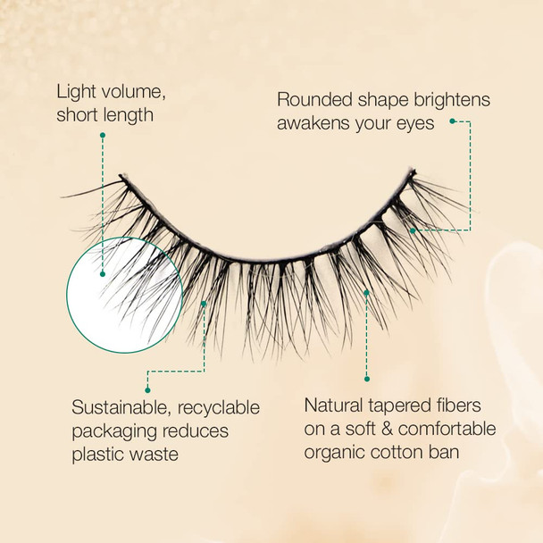 Ardell Eco Lashes Natural 451 Sustainable False Eyelashes Reusable Strip Vegan and