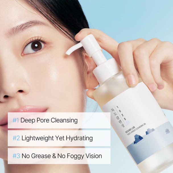 Round Lab 1025 Dokdo Cleansing Oil Lightweight Oil Cleanser For Face Makeup Remover 6.76 Fl Oz