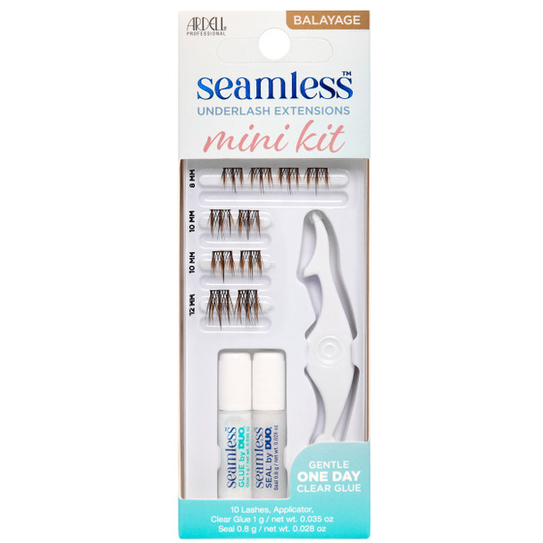 Ardell Seamless Underlash Extensions Fauxmink Mini Kit 10 Lashes 1 Day Clear 1Pack