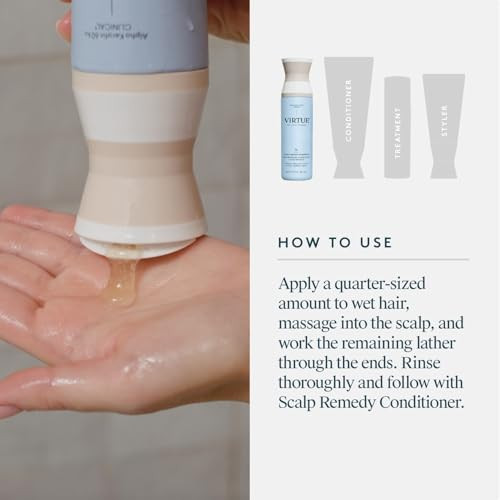 Virtue Scalp Remedy Shampoo Microbiome Balancing For Dry Oily And Irritated Scalps Safe 8 Fl Oz