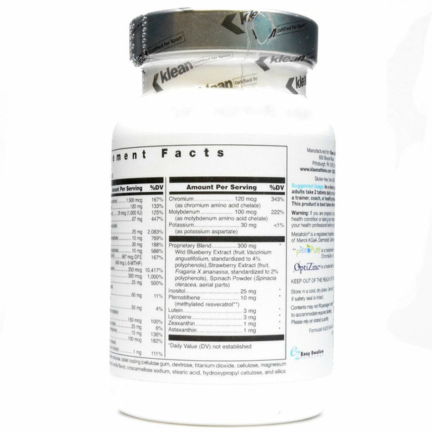 Klean Multivitamin 60 tabs by Klean Athlete