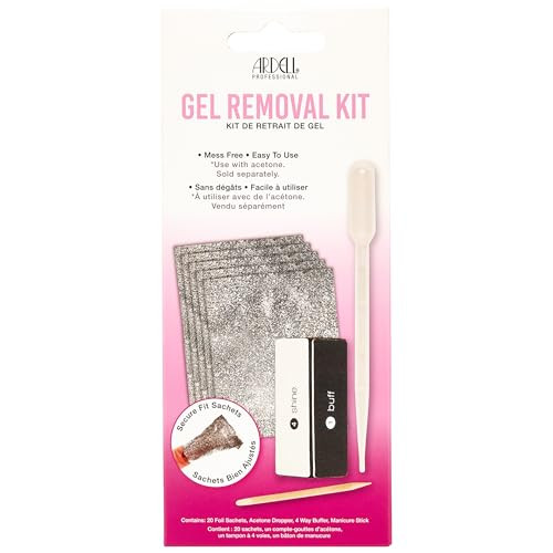 Ardell Gel Nail Polish Remover Kit Easy AtHome Soak Off Gel For