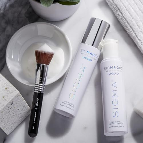 Sigma Beauty Sigmagic Brushampoo Liquid Professional Grade Cleaner Solution For Makeup Brushes and 5.1 Fl Oz
