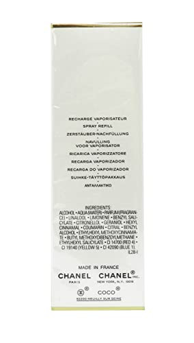 Chanel Coco Mademoiselle Eau De Toilette Recharge Spray Refill 1.7 Ounces