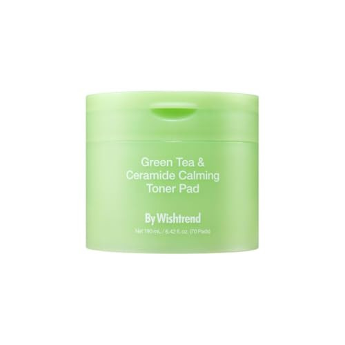 By Wishtrend Green Tea and Ceramide Calming Toner Pad 190 Ml 70 Pads