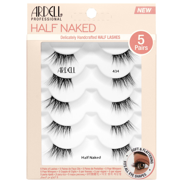 Ardell Half Lashes 434 Delicately Handcrafted False Eyelashes Wispy Cat Eye 1 Pack