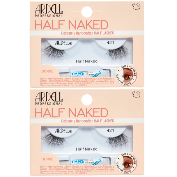 Ardell Half Lashes 434 Delicately Handcrafted False Eyelashes Wispy Cat Eye 1 Pack