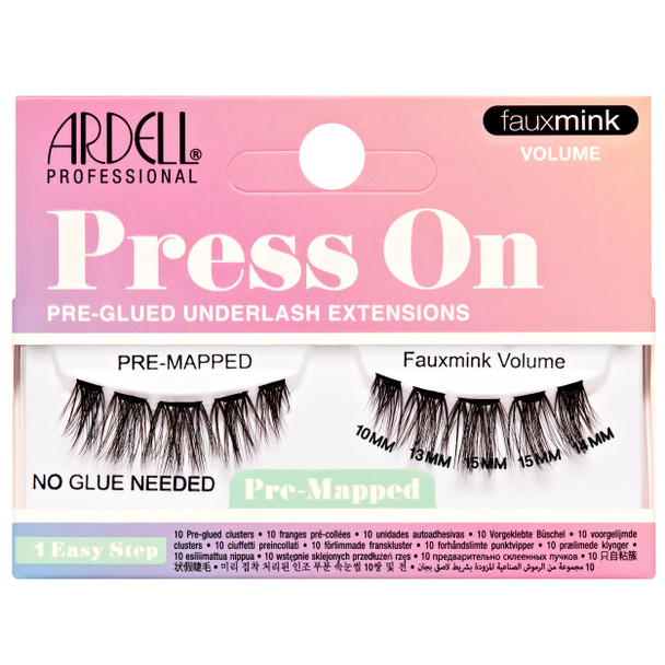 Ardell Press On Lashes Lash Clusters Wispies Volume PreGlued Underlash Natural Look 1 Pack