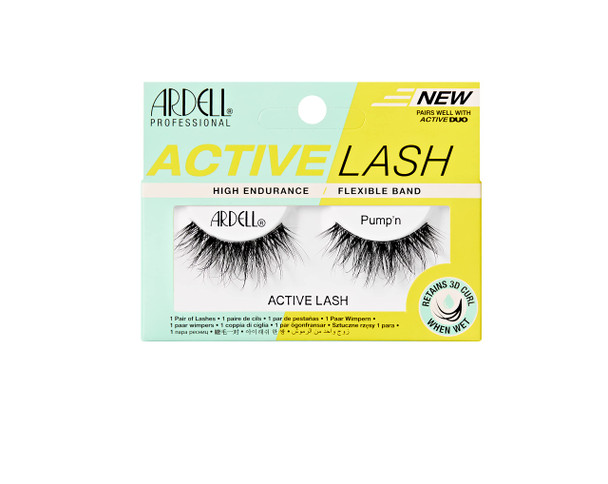 Ardell Active Strip Lashes Chin Up Waterproof and Sweatproof False Eyelashes For