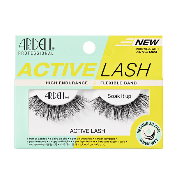 Ardell Active Strip Lashes Chin Up Waterproof and Sweatproof False Eyelashes For