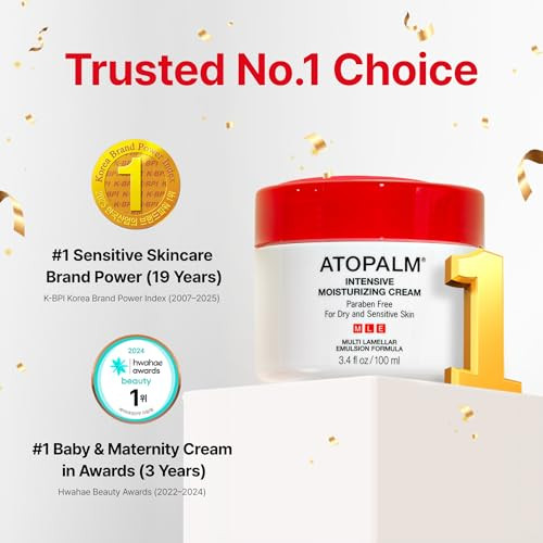 Atopalm Mle Intensive Moisturizing Cream Premium Baby Face and Body Moisturizer Skin 3.4 Fl Oz