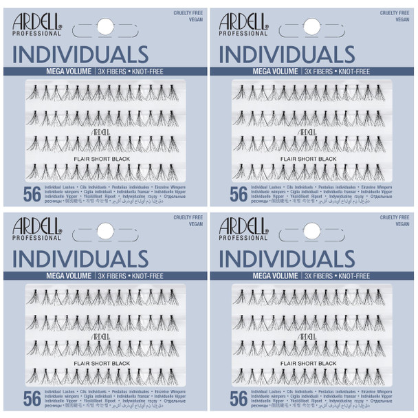 Ardell Triple Individual Lashes Long Black KnotFree Eyelash Extensions Volumizing Diy Lash 4 Pack