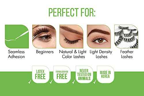 Duo BrushOn Clear Lash Glue Waterproof Strip Lash Adhesive With Vitamins A 0.18 Oz 2 Pack