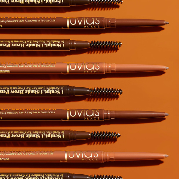 JuviaS Place Isculpt Ishade Chocolate Eyebrow Pencil Liner With Spoolie Brush Eyebrow Makeup Chocolate Eyebrow Pencil Li