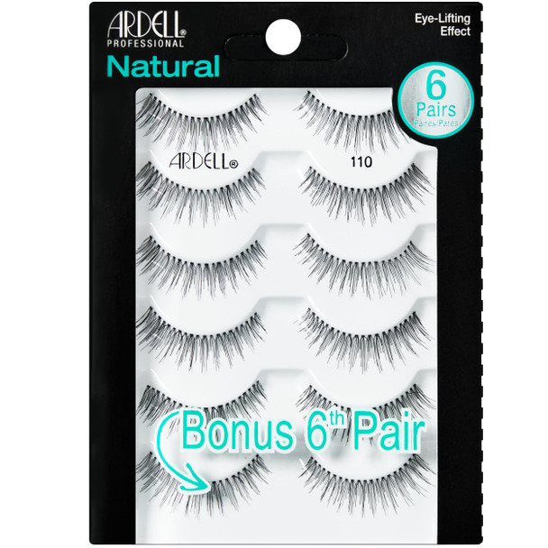 Ardell False Eyelashes Natural 110 Black 1 Pack 5 Pairs Per Pack 1 Pack