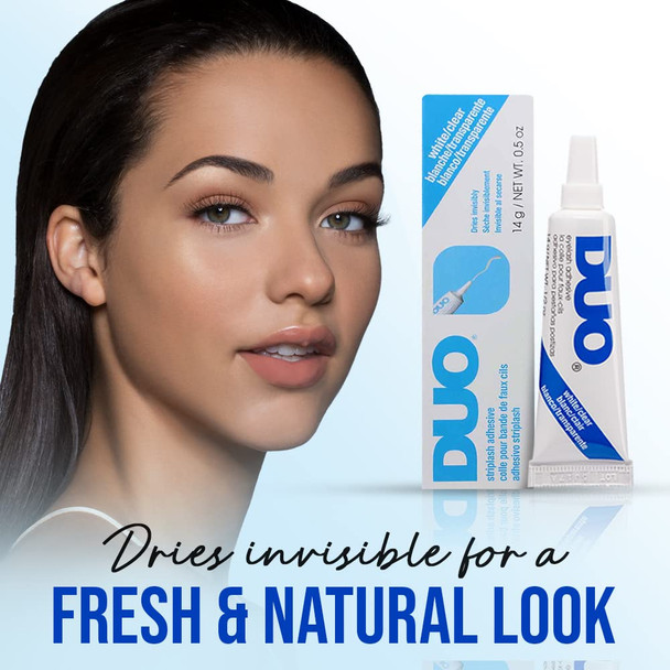 Duo Strip Eyelash Adhesive Clear For Fake Strip Lash 1Pack 0.5 Oz 1Pack