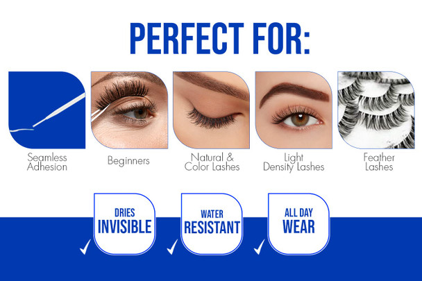 Duo Strip Eyelash Adhesive Clear For Fake Strip Lash 1Pack 0.5 Oz 1Pack