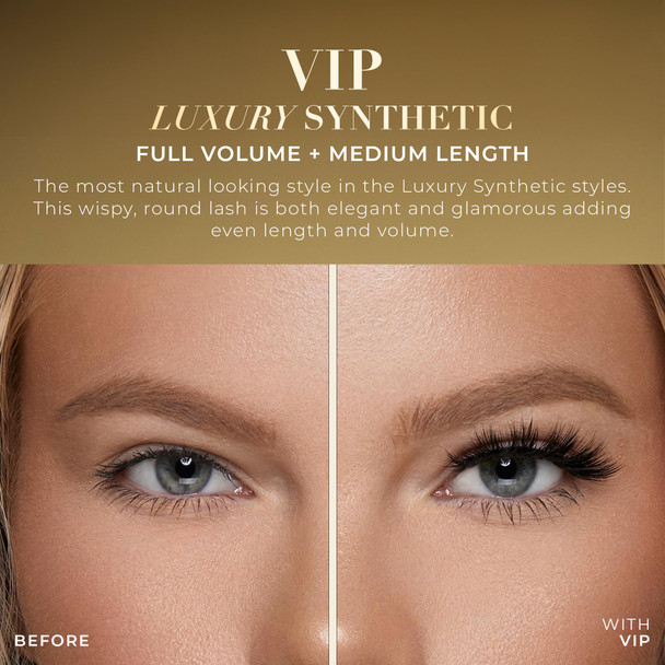 Lilly Lashes Luxury Synthetic False Eyelashes Full Length Lash Extension 13Mm Natural Look