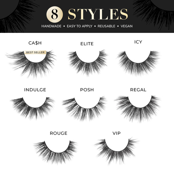 Lilly Lashes Luxury Synthetic False Eyelashes Full Length Lash Extension 13Mm Natural Look