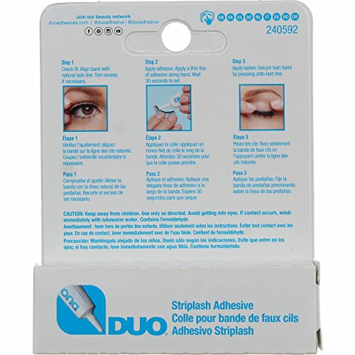 Duo Eyelash Striplash Adhesive White/Clear 0.25 Ounce 6 Pieces