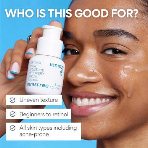 Innisfree Retinol Cica Serum With Salicylic Acid Korean Moisture Recovery Treatment With