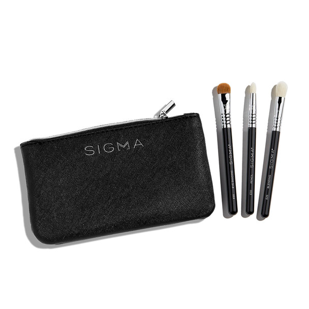 Sigma Beauty Glam N Glow Mini Eye Makeup Brush Set Set Of 3 4 Pcs Set Of 3