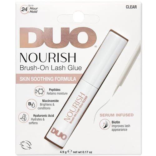 Duo Nourish BrushOn Clear Lash Glue 24 Hr Strong Hold Eyelash Glue