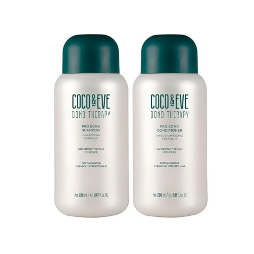 Coco & Eve Bond Therapy Pro Bond Shampoo and Conditioner Set. Strengthening BondBuilding With 18.94 Fl Oz