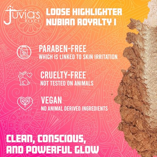 JuviaS Place Loose Highlighter Nubian Royalty 1 Illuminating Loose Powder Highlighter Makeup Shimmer
