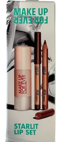 Make Up For Ever Starlit Lip Set Lip Kit With Artist Color Pencils Wherever Walnut Pencils Wherever Walnut 0.02 Oz