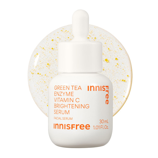 Innisfree Green Tea Enzyme Vitamin C Serum For Brightening Sunspots PostBreakout Marks 2 Pack
