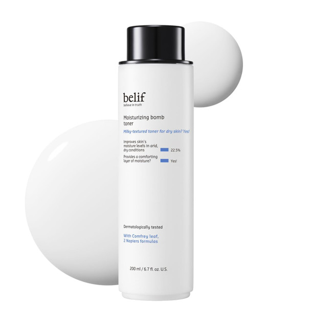 Belif Niacinamide Hydrating Toner Aqua Bomb Lightweight Cooling Toner With Hyaluronic Acid 5.07 Fl Oz