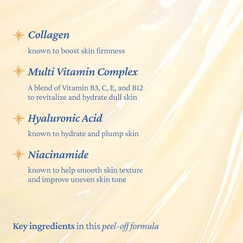 Belif Super Knights Vitamin Collagen Wrapping Peel Off Facial Mask Elasticity + 2.3 Fl. Oz
