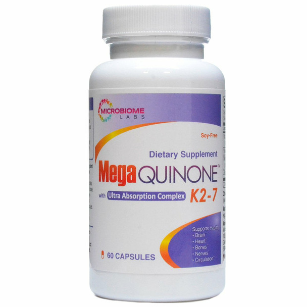 MegaQuinone K2-7 60 capsules by Microbiome Labs