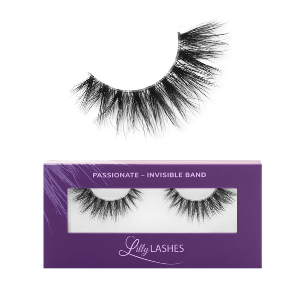 Lilly Lashes Sheer Band False Eyelashes With Invisible Band Lashes Half Lashes Natural