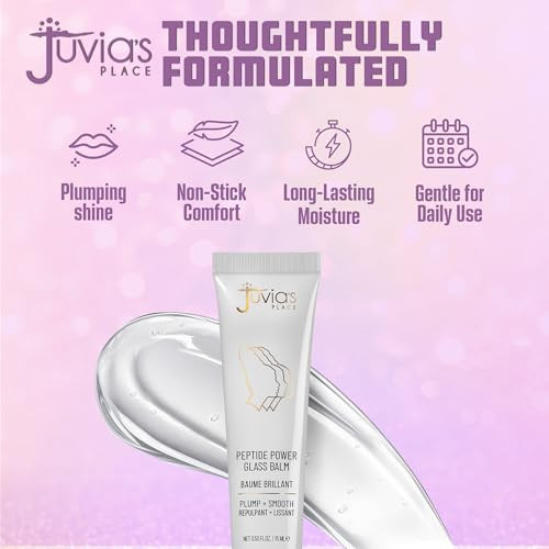 JuviaS Place Peptide Power Balm HighShine Glossy Finish With Plumping Peptide Complex