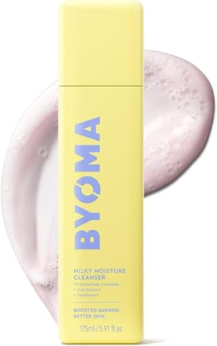 Byoma Milky Moisture Cleanser Hydrating Facial Cleanser For Skin Barrier Protection TriCeramide 5.91 Fl. Oz