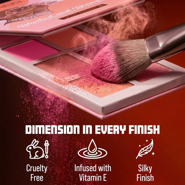 JuviaS Place Juvia S Place Blushed and Bronzed Blurring Pro Palette Volume 2 Blush And Bronzed Palette M
