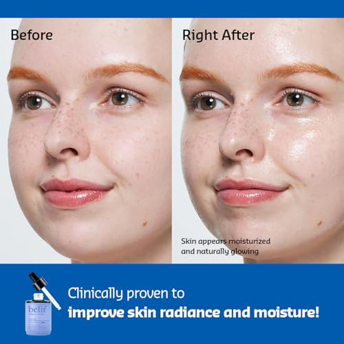 Belif Super Drops Multi7 Hyaluronic Hydrating Serum 24Hr Moisturization Hyaluronic Acid Panthenol 1.01 Fl. Oz