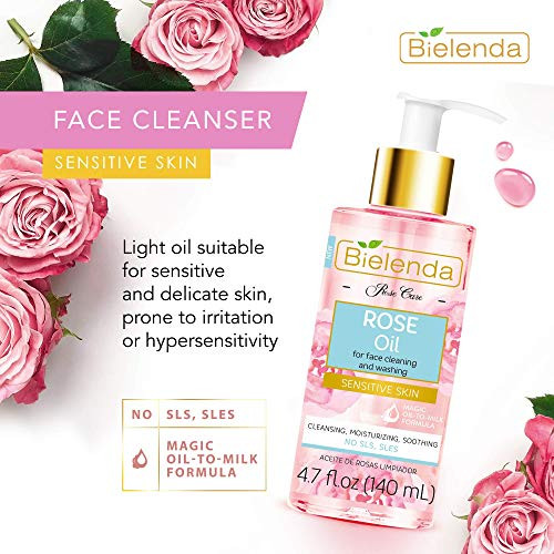 Bielenda Natural Rose Care Cleansing Oil 4.7Oz